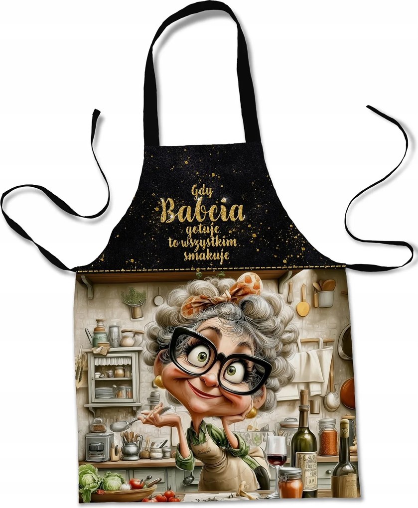 Konyhai Kötény Nagymama Védőkötény Ajándék Nagymama Nap Minták 513