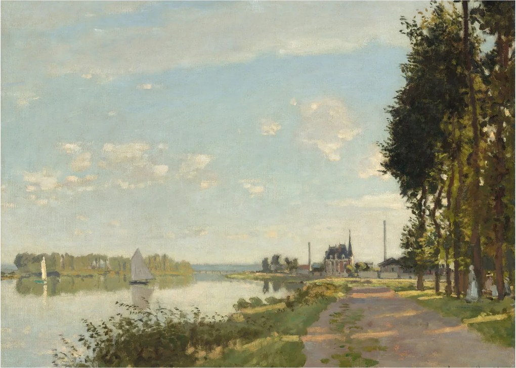 Üveg kép - Claude Monet, Argenteuil, reprodukciók (70x50 cm)