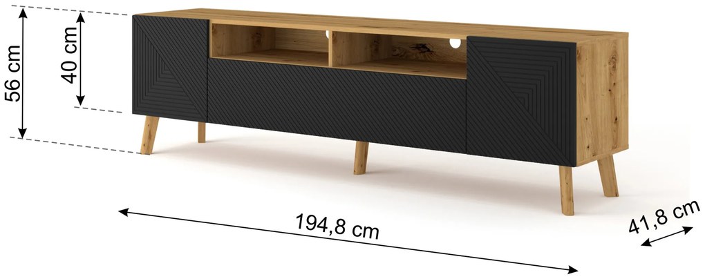 TV asztal/szekrény Luxina. Akció -17%. 1087677