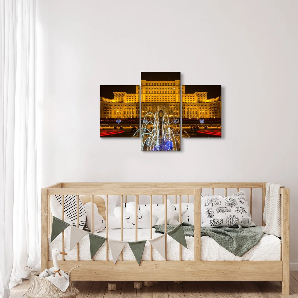 Kép - A Parlament palotája, Bukarest, Románia (90x60 cm)