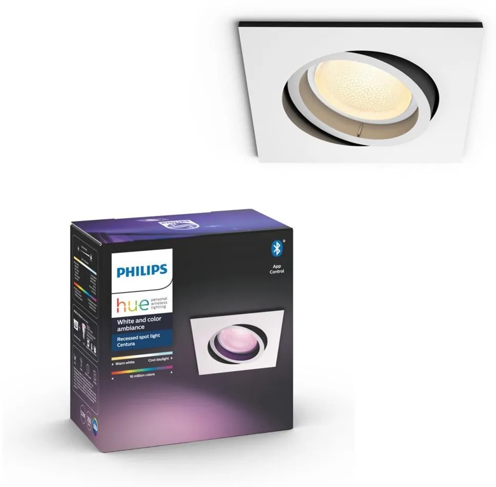 Philips 50551/31/P7 - LED RGB Beépíthető lámpa Hue CENTURA 1xGU10/5,7W/230V