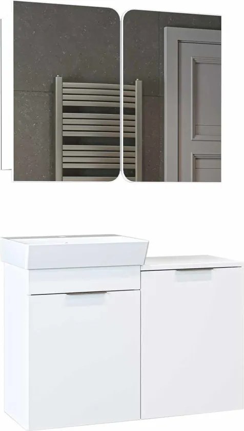 Dubai mosdószekrény, fehér, 92,2 cm – TR283VLN1126
