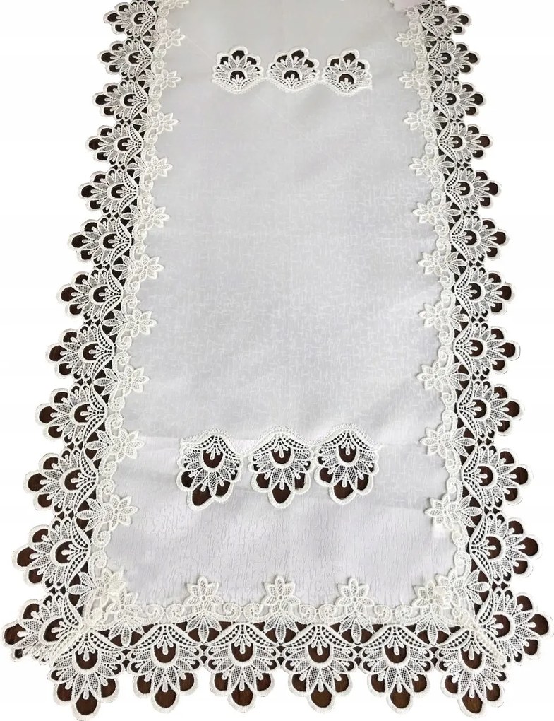 Gipszkarton Futófelület 35x70 Fehér Dekoratív Asztalhoz