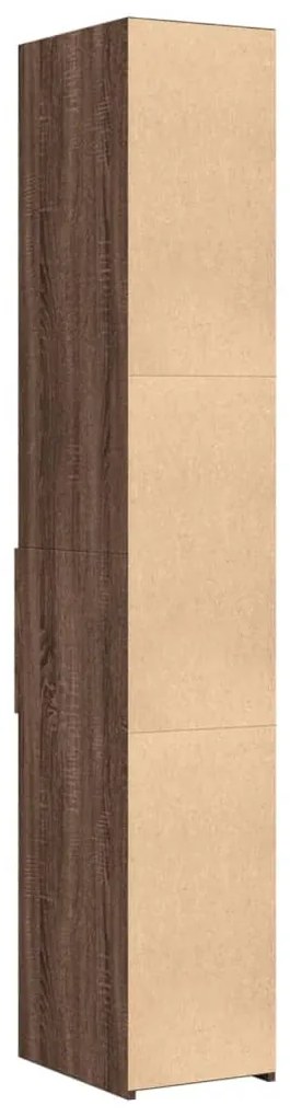 vidaXL barna tölgy színű szerelt fa magasszekrény 30 x 42,5 x 185 cm