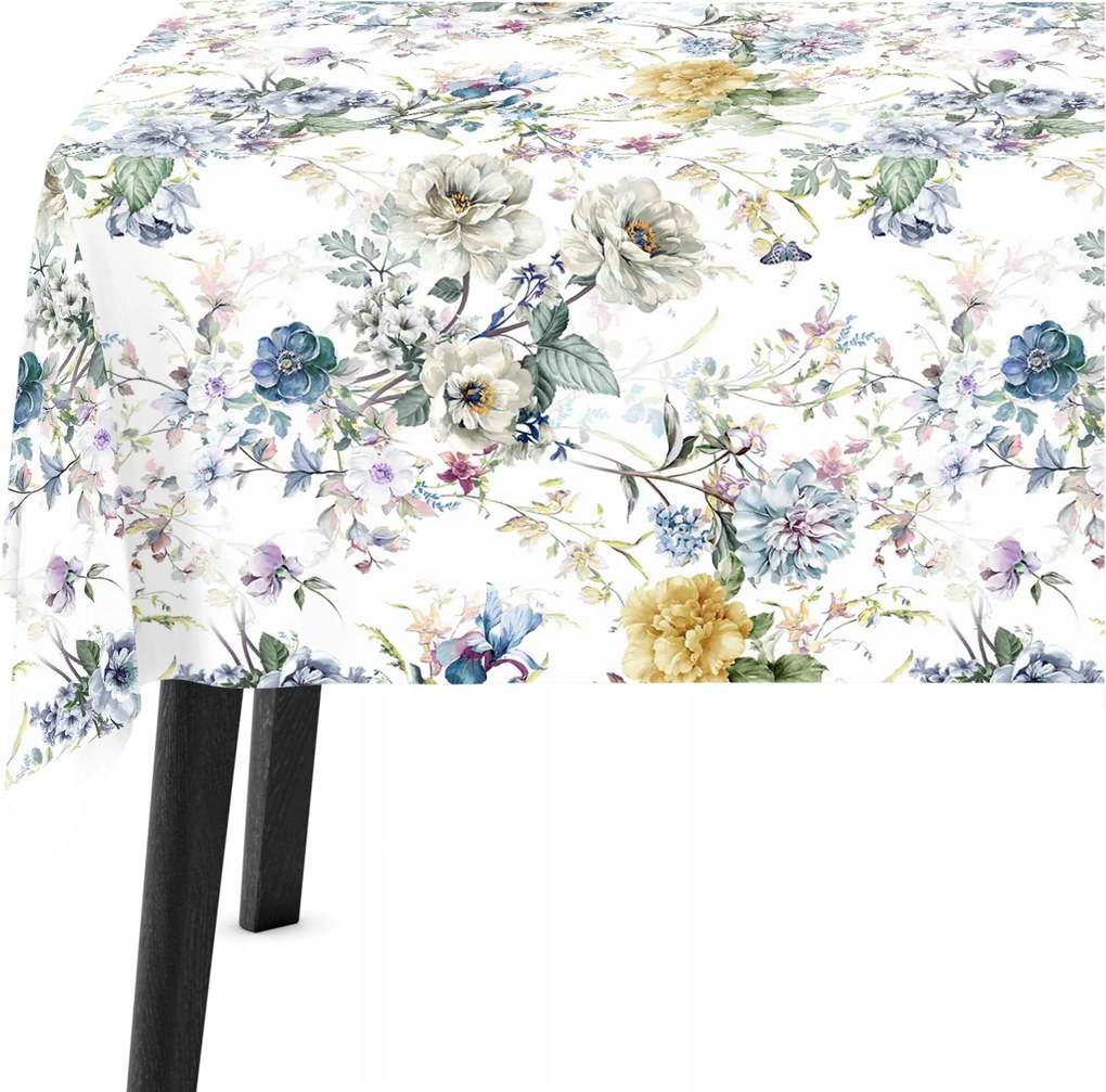 Abrosz Dekoratív Asztal 140x180 Virágok 8269