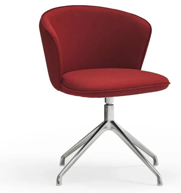 Borvörös kárpitozott étkezőfotel szett 2 db-os Add – Teulat