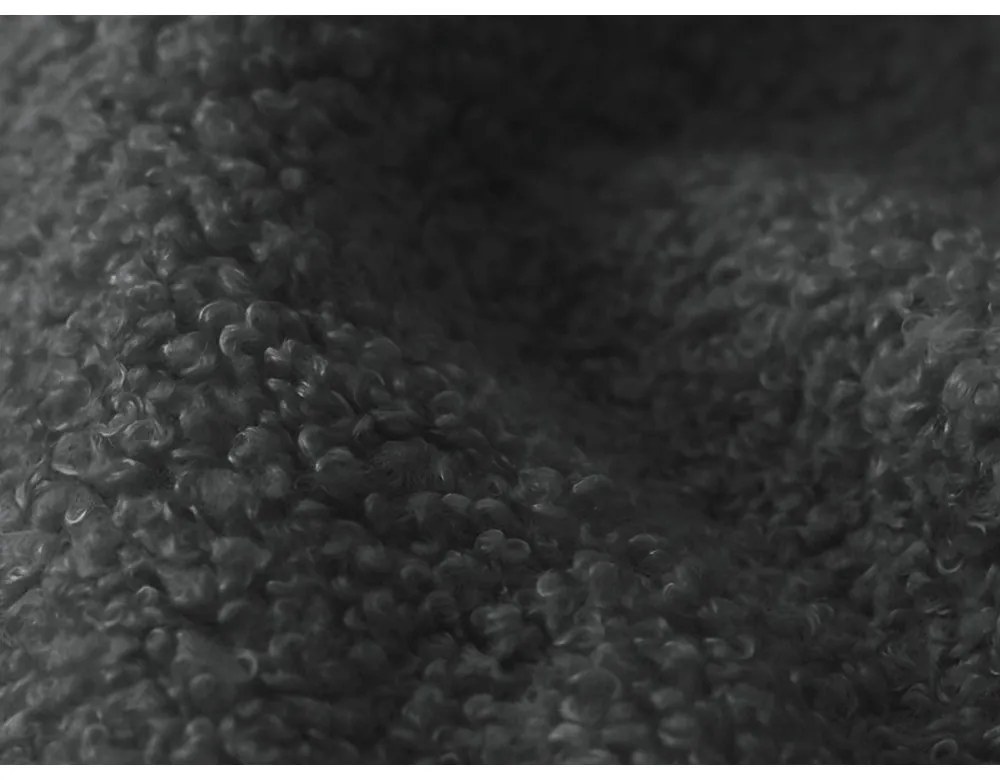 Sötétszürke kárpitozott ágyneműtartós franciaágy ágyráccsal 160x200 cm Makapu – Makamii