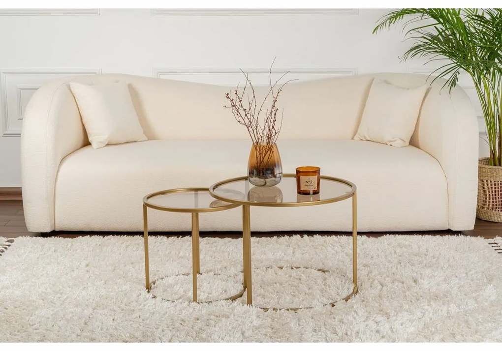 Aurum Gold and Bronze dohányzóasztal szett 60 cm, 2 db