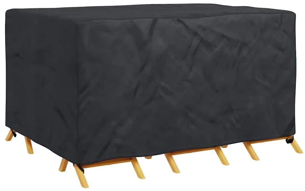 Kültéri bútorhuzat Fekete 180 x 150 x 85 cm 420D