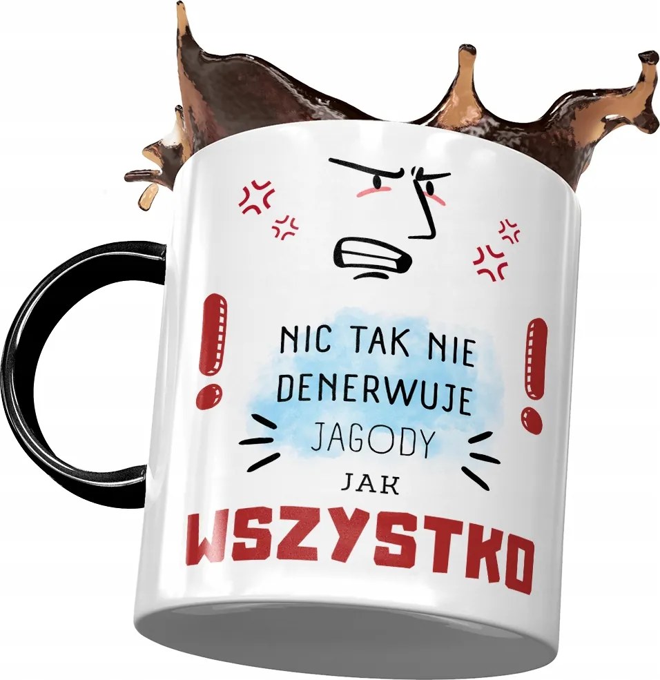 Fekete Bögre Bogyó Feleség Barátnő Ajándék Nyomtatott Fotóval