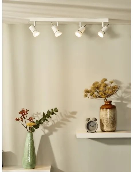 Lucide 17990/20/31 - LED spotlámpa TWINNY-LED 4xGU10/4,5W/230V fehér 63 cm