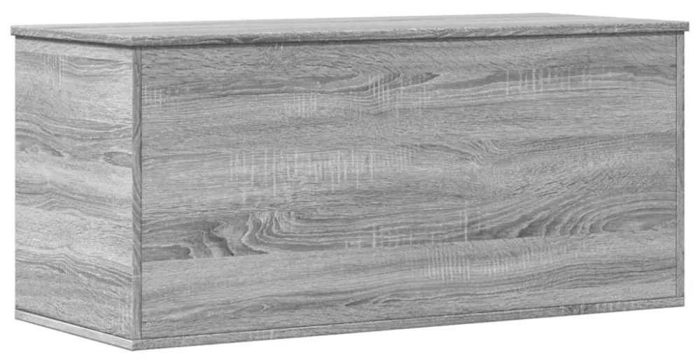 szürke sonoma szerelt fa tárolóláda 100x42x46 cm