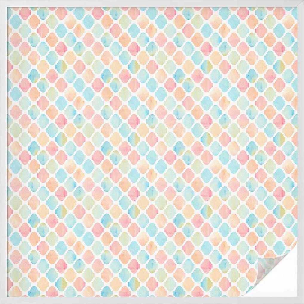 Ablakfólia öntapadós adatvédelem Színes akvarellek 100x100