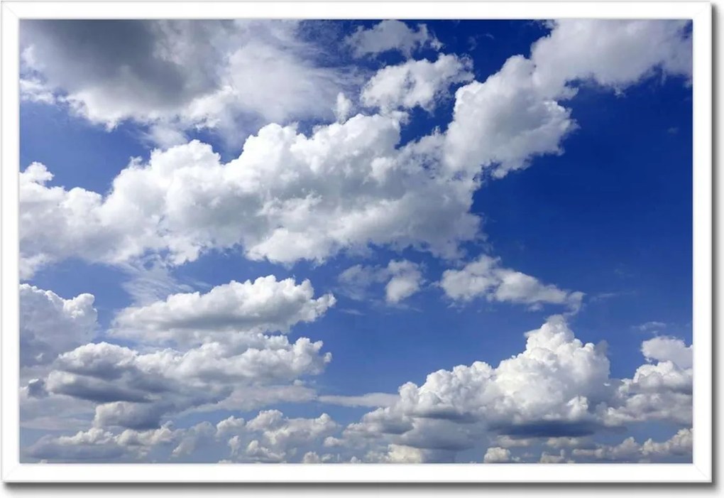 Poszterek keretben 60x40 Gömbölyű felhők Égbolt