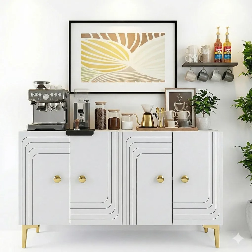 Lessi 120 - White, Gold