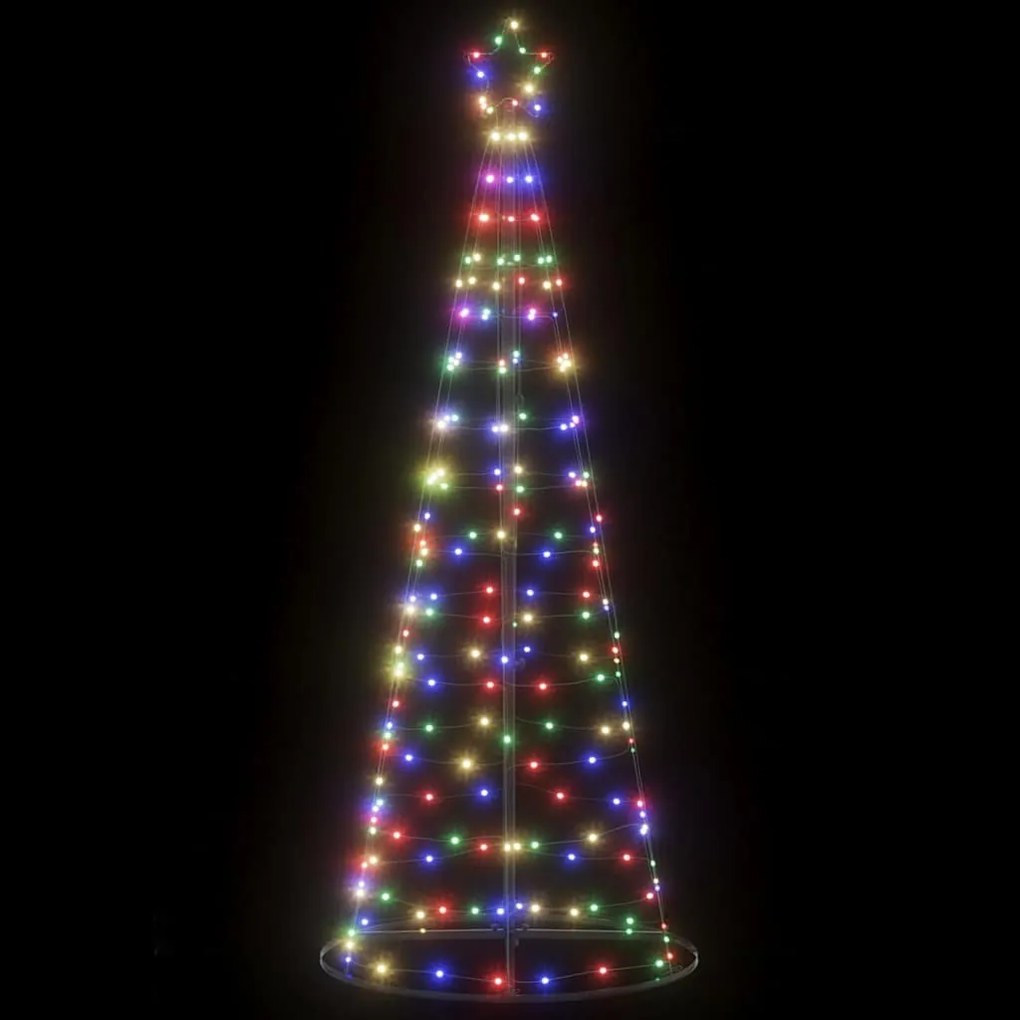 színes LED karácsonyfa 200 LED 182 cm