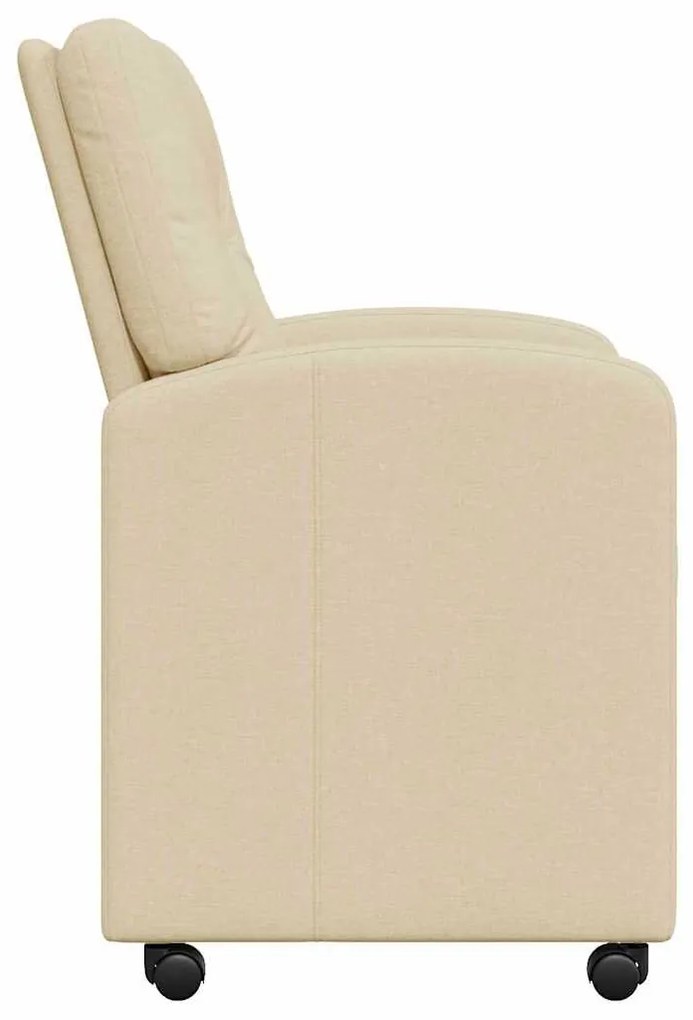 Kerekes Étkező Székek 2 pcs Krém 57 x 67 x 95 cm szövet