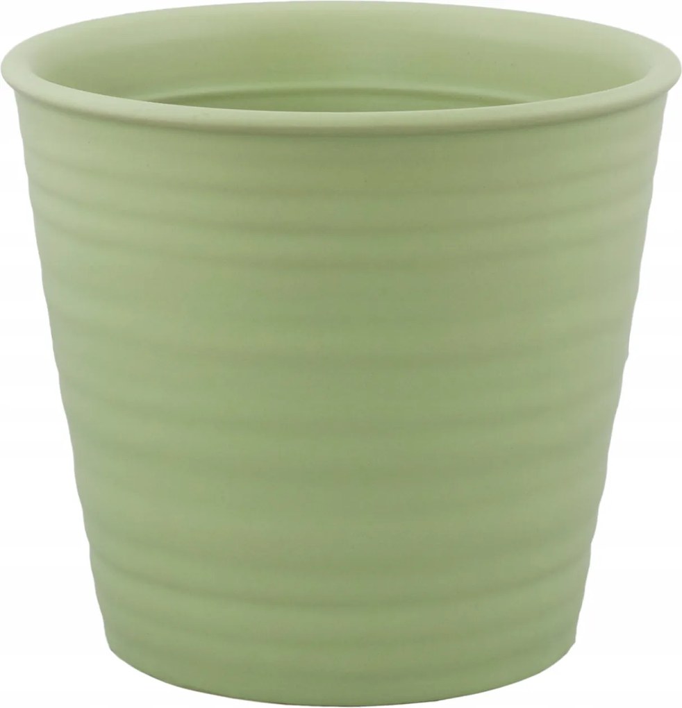 Spring Virágtartó, zöld, kerámia, átm. 16cm