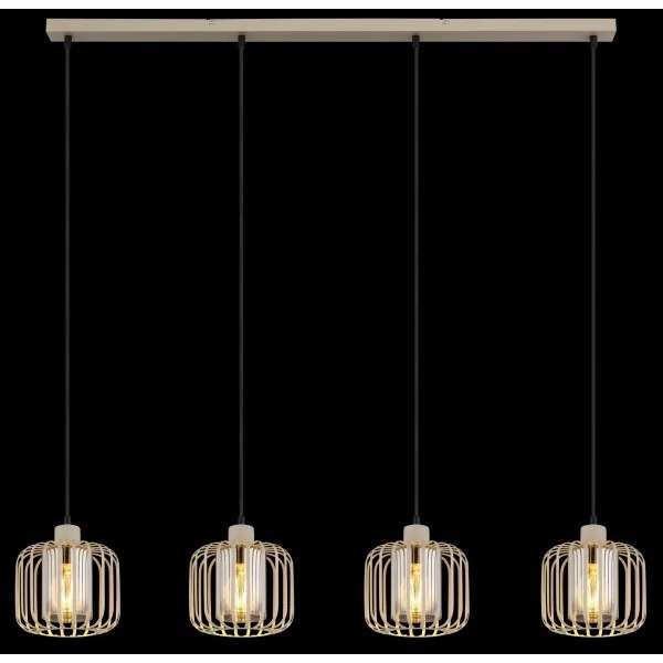 Globo 15758-4H - Kábeles csillár ALFRED 4xE27/40W/230V