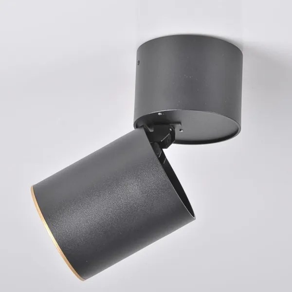 Spotlámpa NIXA 1xGU10/10W/230V fekete/arany