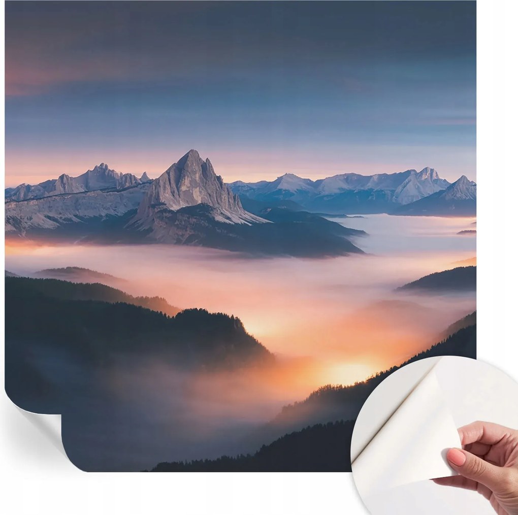 Dekoratív öntapadós fotótapéta Hálószobába Felkelő nap 250x250