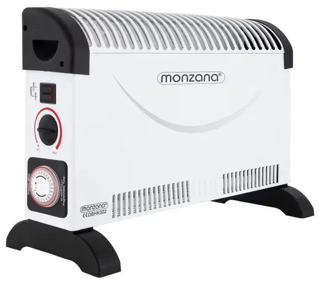 monzana® 2000 W-os fűtőtest időzítővel - fehér