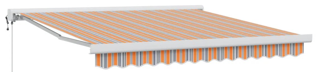 Automatikus Behúzható Napellenző Csíkos 300x250 cm