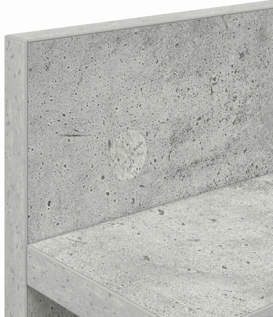 Fali Kabáthorog Beton szürke 60 x 10.5 x 18 cm Faanyag