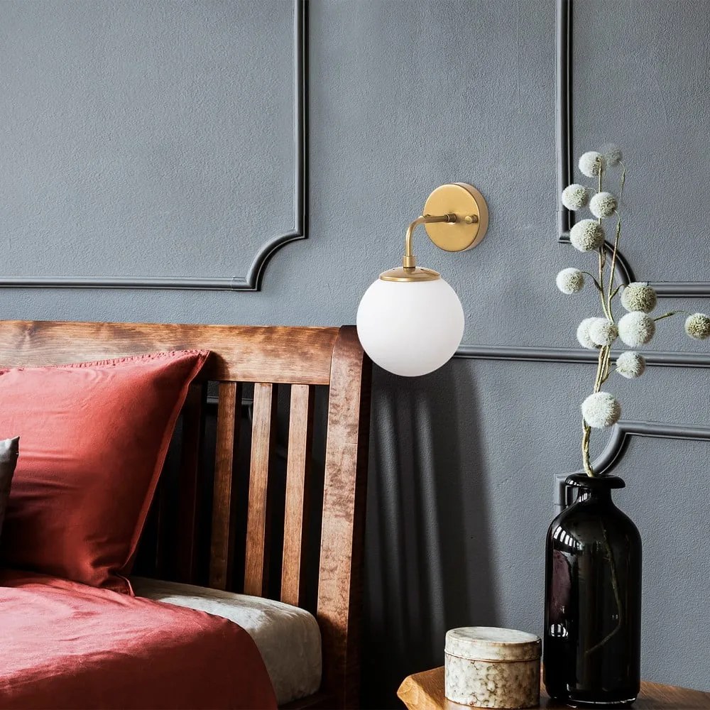 Aranyszínű fali lámpa Horn – Opviq lights