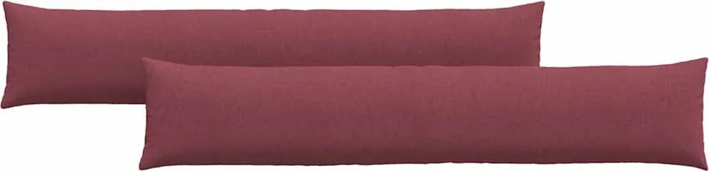 vidaXL Kanapé párnák 2 pcs Bordó 200 x 40 cm szövet