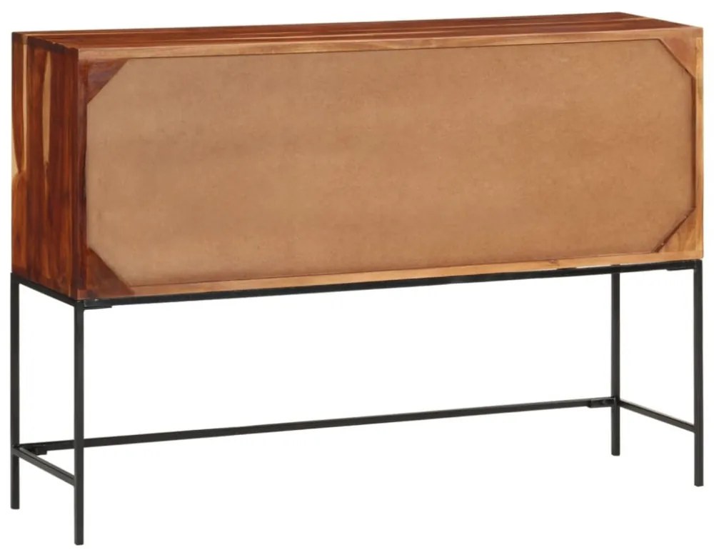 tömör akácfa tálalószekrény 110 x 28 x 76 cm