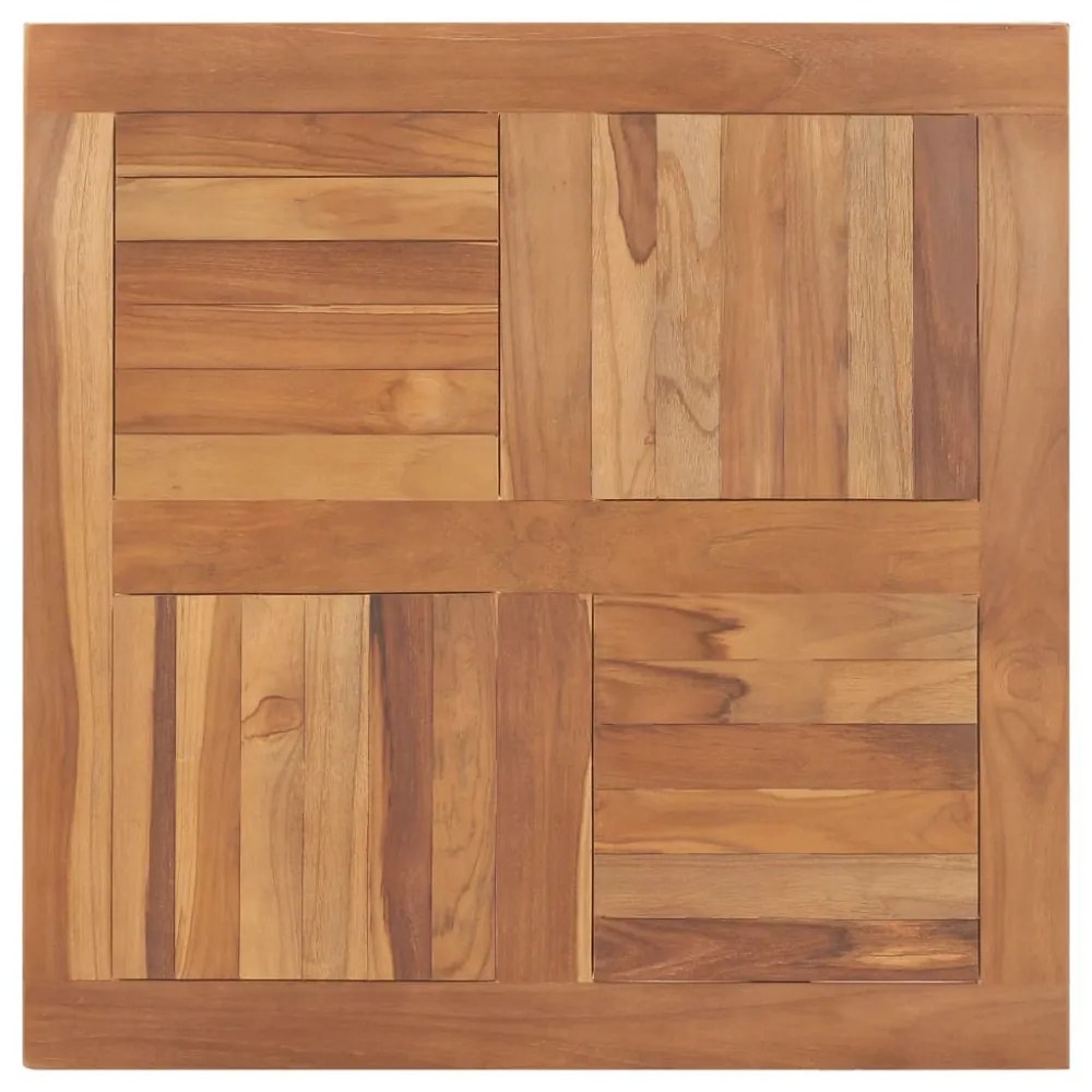 tömör tíkfa asztallap 80 x 80 x 2,5 cm