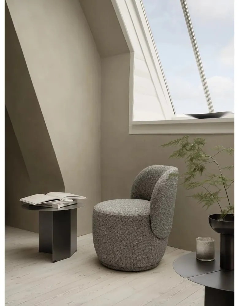 Szürke buklé fotel KUON – Blomus