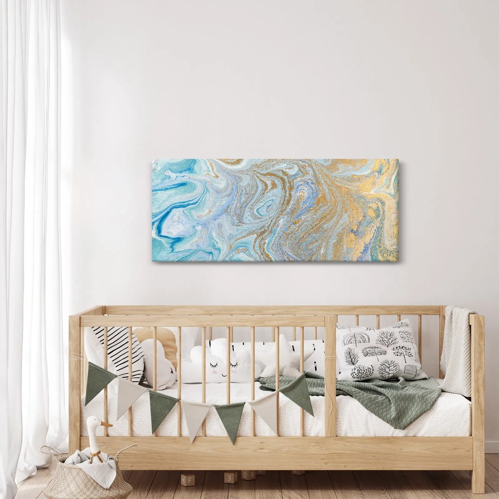 Kép - Kék márvány (120x50 cm)