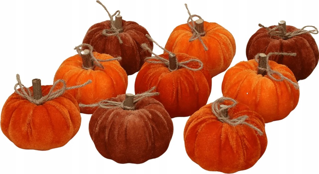 9 db-os sütőtök szett narancssárga színben 7cm