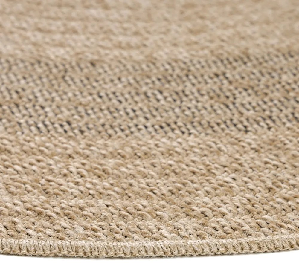 Fekete-bézs kerek kültéri szőnyeg ø 80 cm Comilla – Ayyildiz Carpets