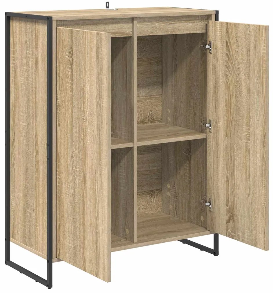 Cipőszekrény tárolóval ajtóval Sonoma 79 x 36 x 100 cm Faanyag