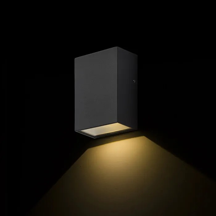 RENDL PEKKO fali lámpa fekete 230V LED 3W 67° IP54 3000K