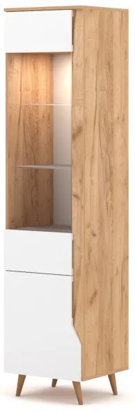 TUE WITRYNA 2D craft złoty/biały LED B 2K