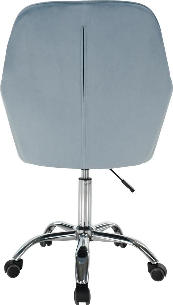 Irodai szék, kék Velvet szövet/króm, KLIAN