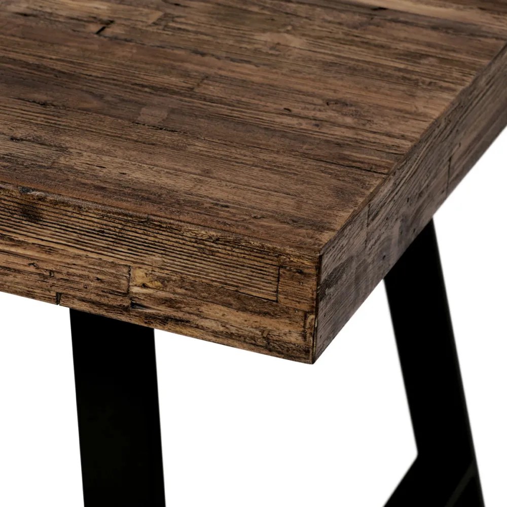 Masă de luat masa modernă în Ebony închis. Dimensiuni: 180x90x76 cm.