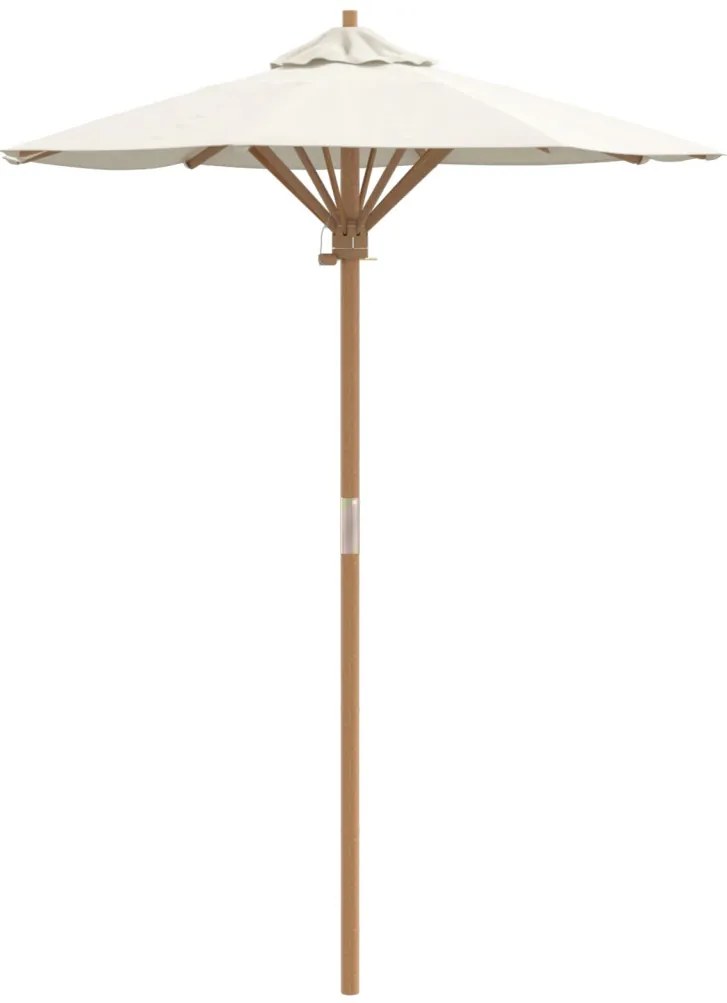 Kert Napernyő Krémfehér 150x210 cm Bambusz