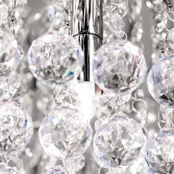 Orion DLU 2378/6/50-Kristály mennyezeti lámpa GLORIA 6xG9/40W/230V átm. 50 cm króm