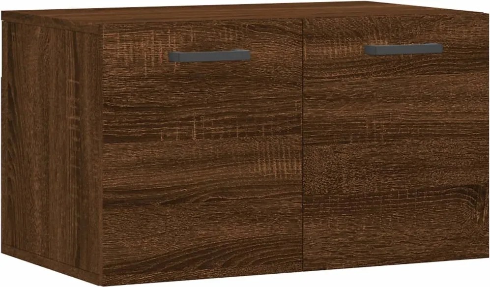 vidaXL barna tölgyszínű szerelt fa faliszekrény 60 x 36,5 x 35 cm