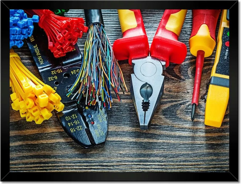 Poszterek keretben 40x30 Elektromos vezetékek