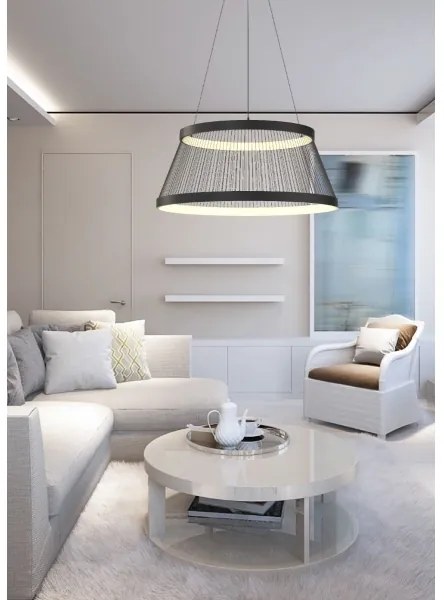 Zuma Line MD3328-2M-3BT - LED Dimmelhető csillár BALL LED/53W/230V 2700-6000K fekete + távirányító