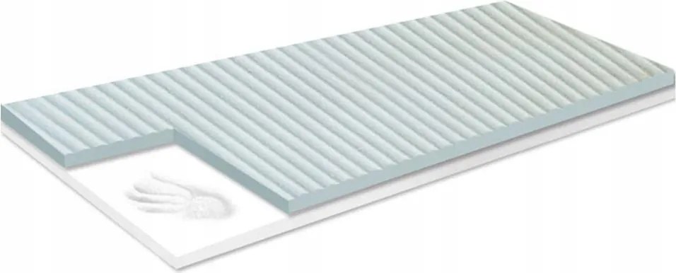 Matracvédő fedőmatrac 160x180 Hr habszivacs Visco Memory masszírozó topper 7cm