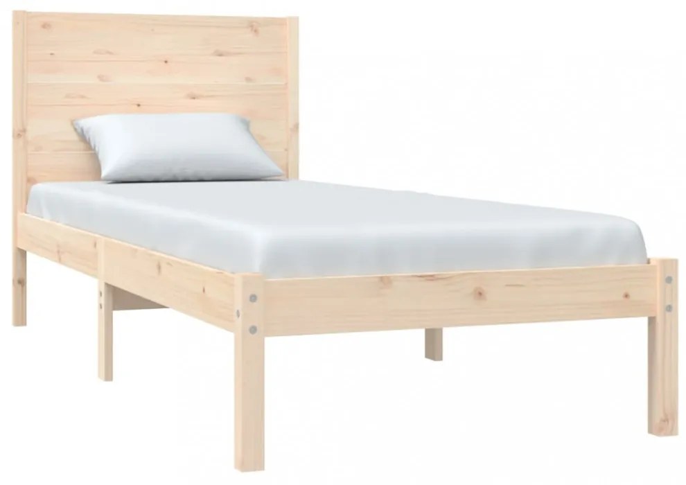 tömör fenyőfa ágy matrac nélkül 100 x 200 cm