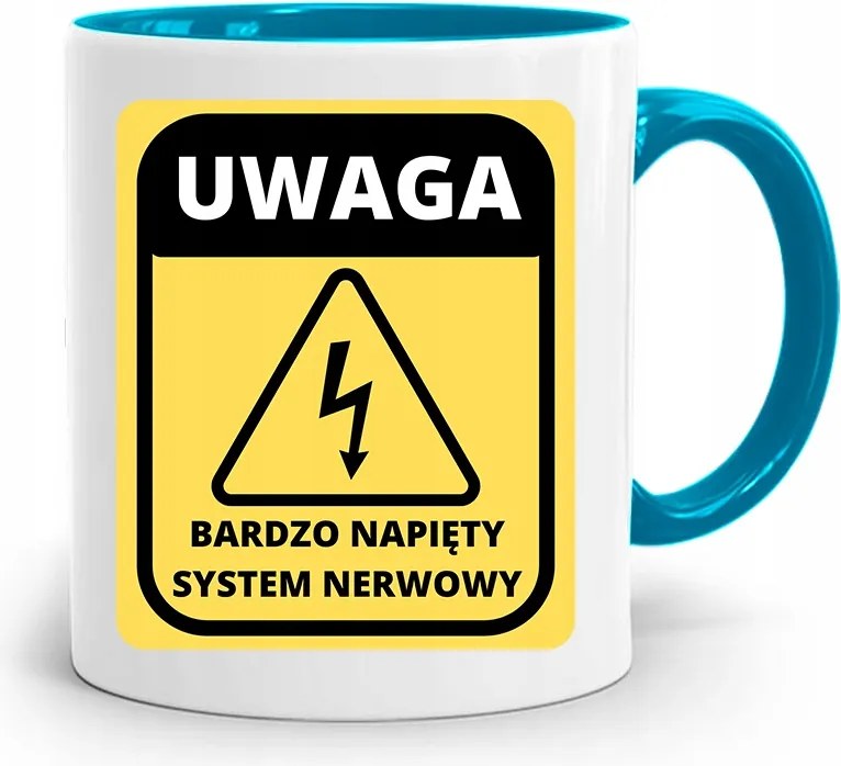 Kék Bögre Vicces Feszes Rendszer fényképes nyomtatással