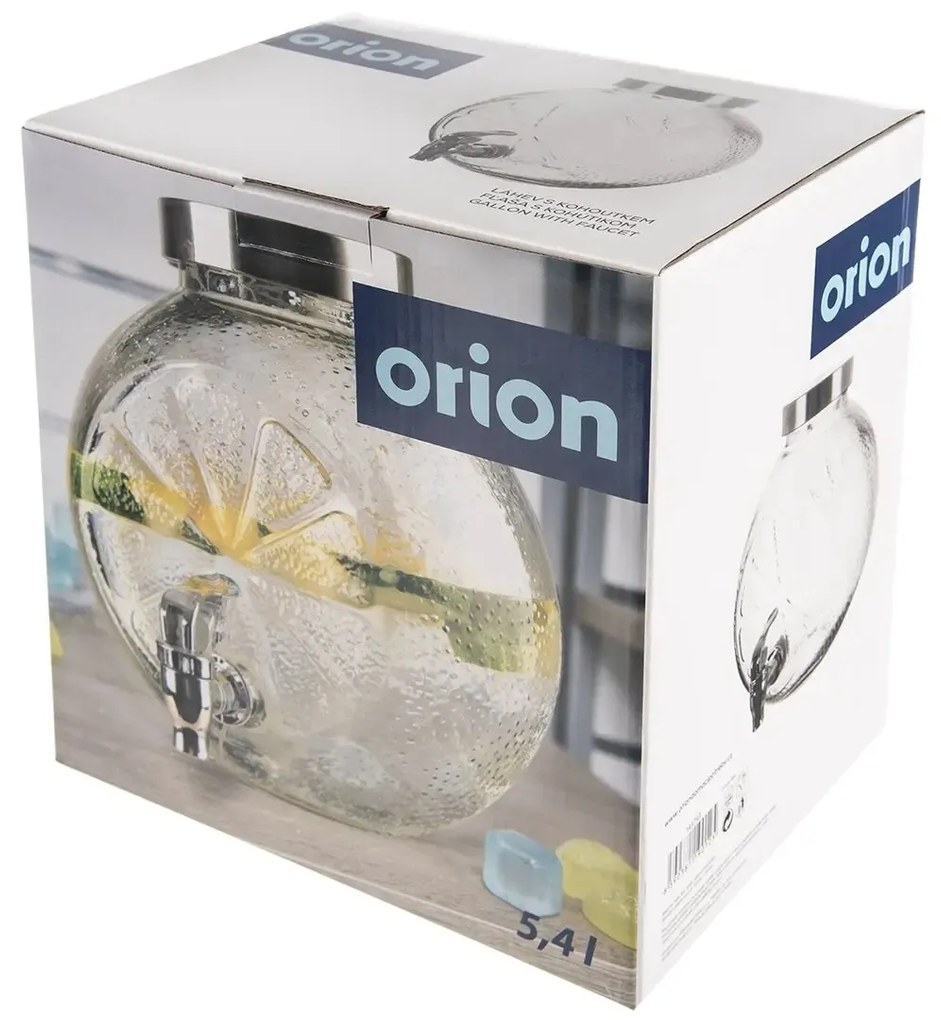 Orion Citrus üveg palack+dugó , 5,4 l